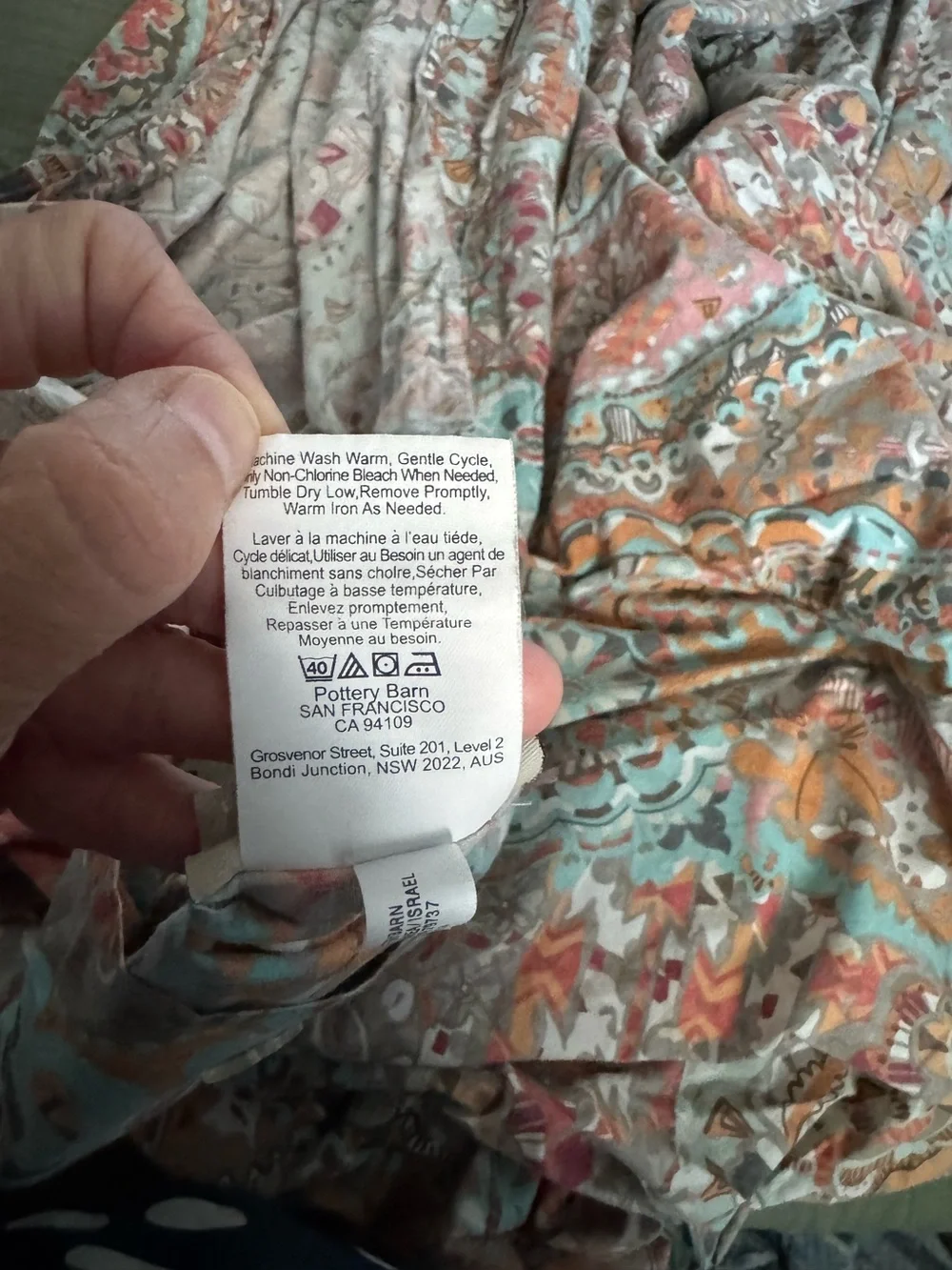 PotteryBarn F/Q Duvet